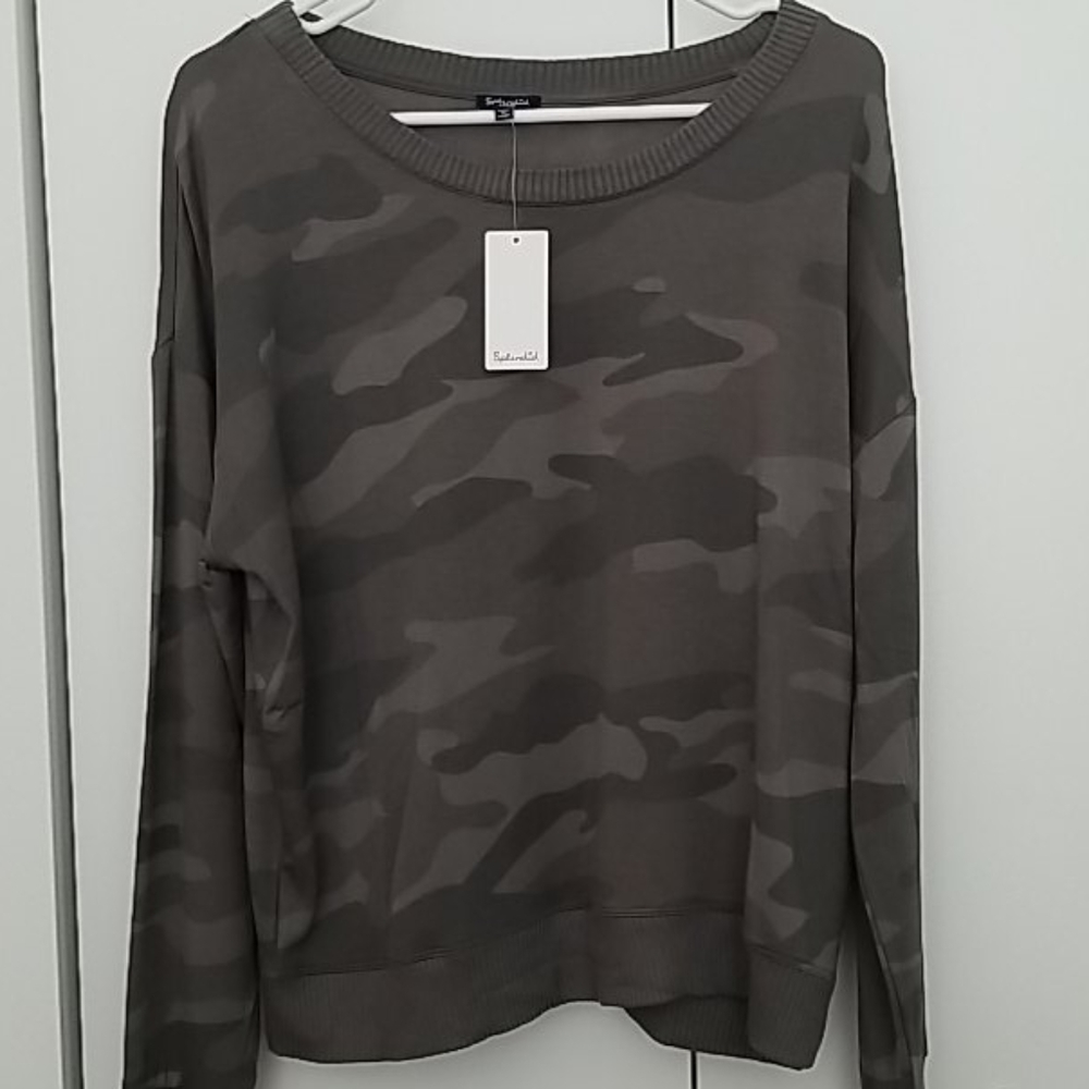Anthropologie Splendid Camo Sweatshirt